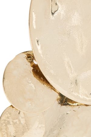 Hand made earrings from gold and brass VODRICH